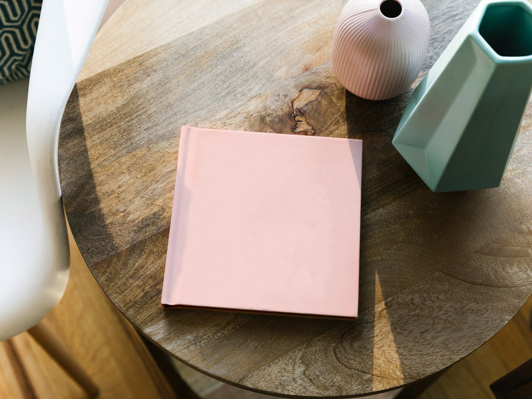 Pink photo book