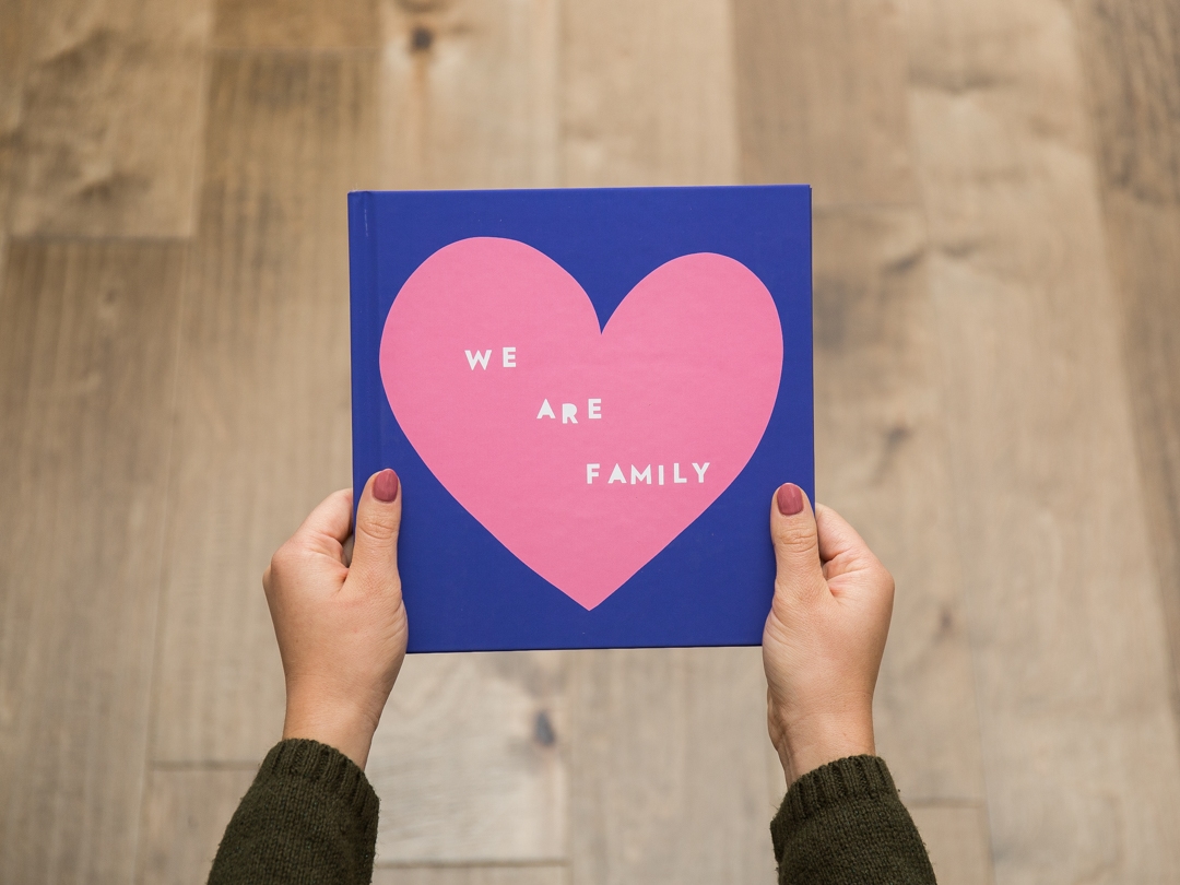 We are Family—Blue photo book