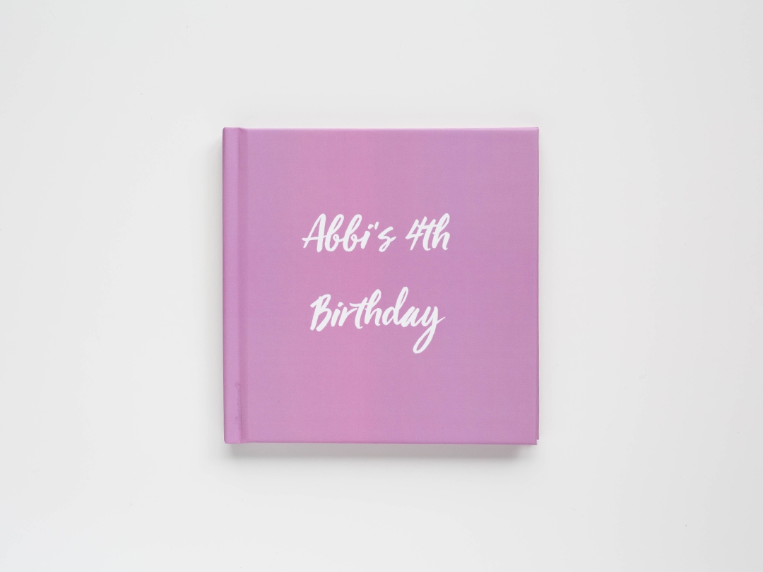 Write Your Own: Purple—Script photo book
