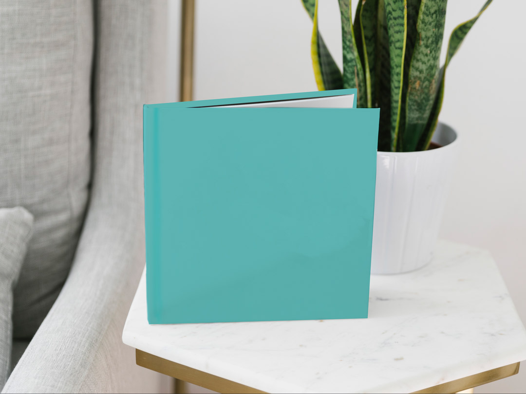 Teal photo book