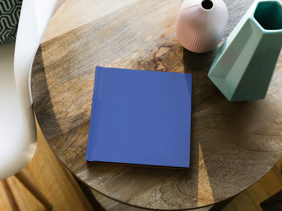 Blue photo book