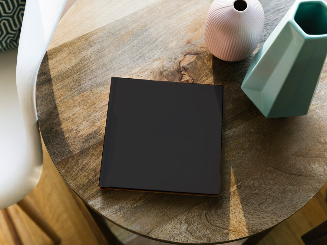 Black photo book