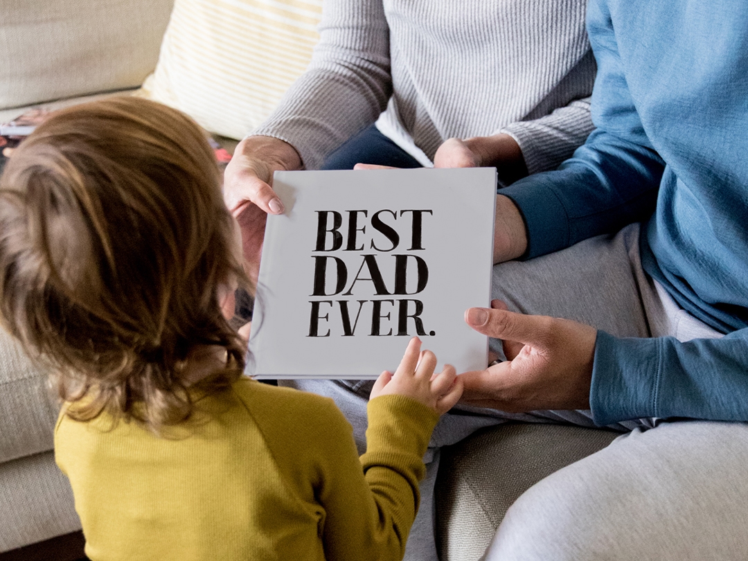 Best Dad Ever—Gray photo book