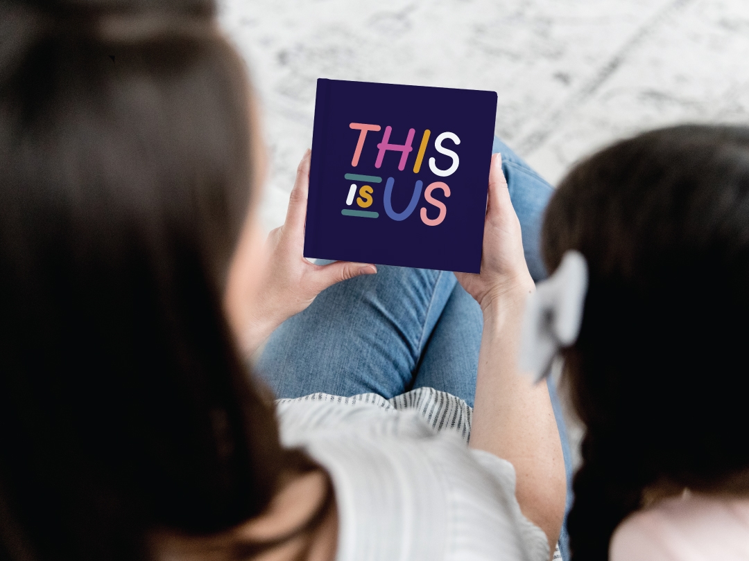 This is Us—Navy Underline photo book