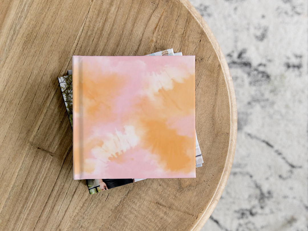 Orange Tie Dye photo book