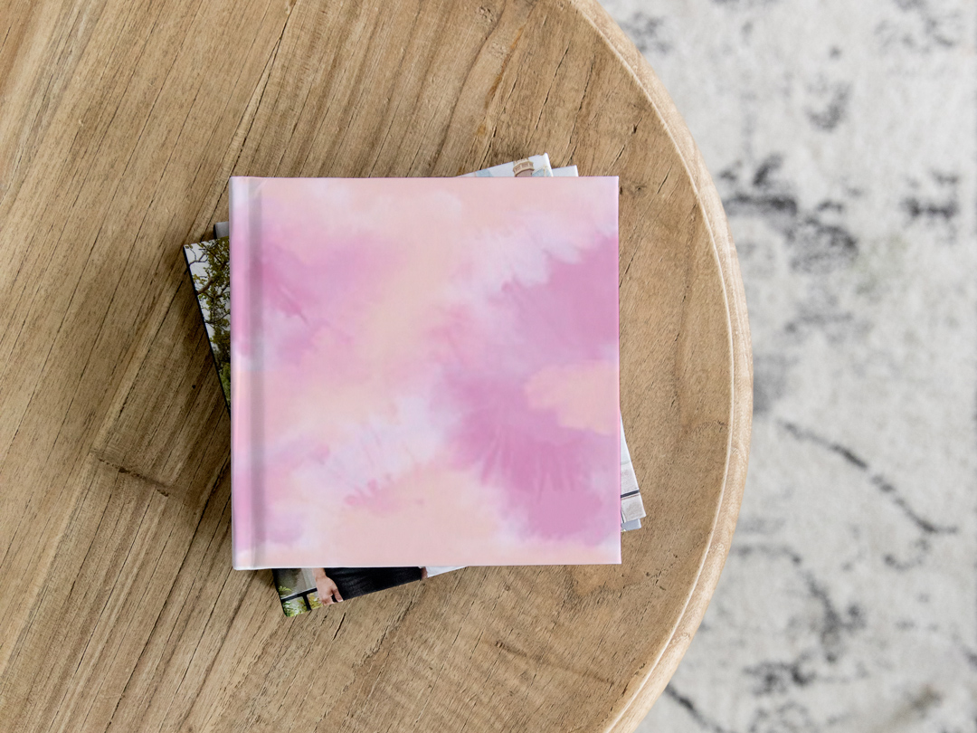 Light Pink Tie Dye photo book