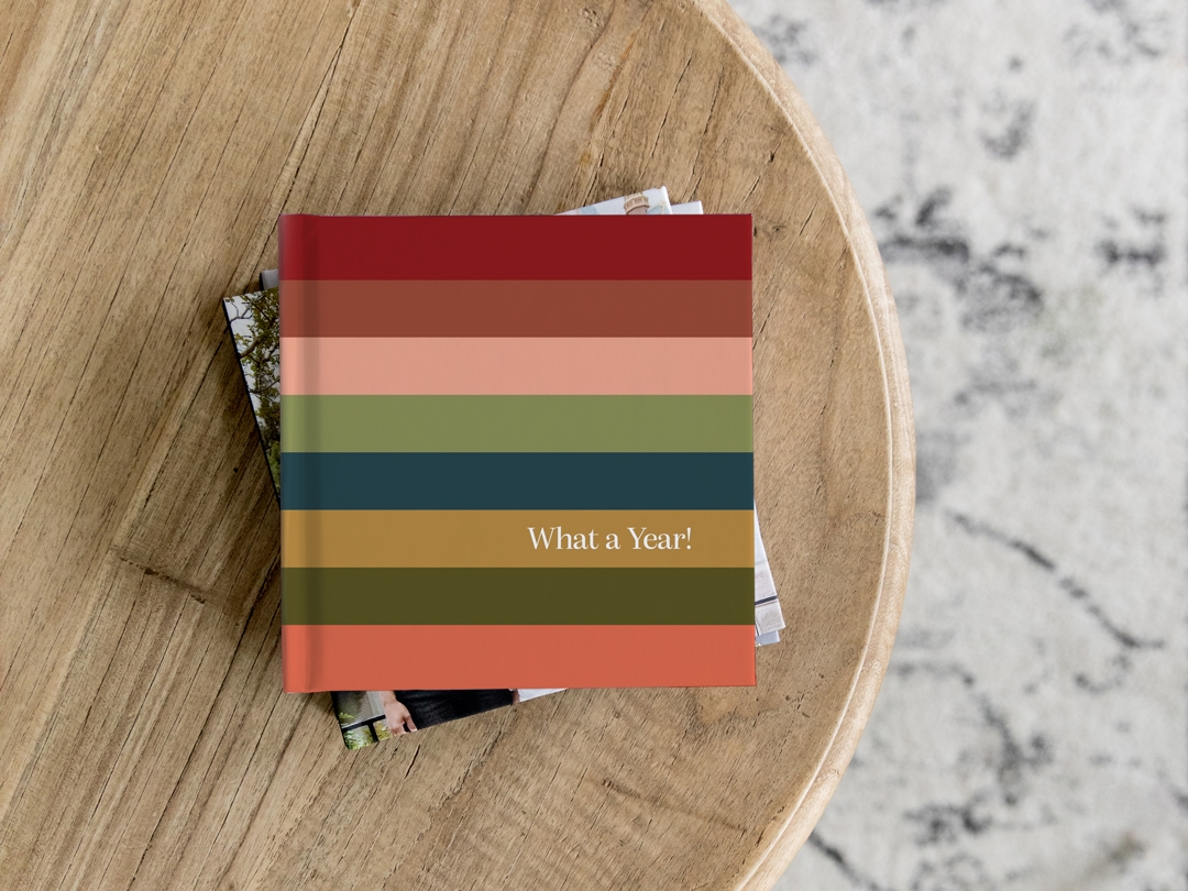 Striped What a Year photo book