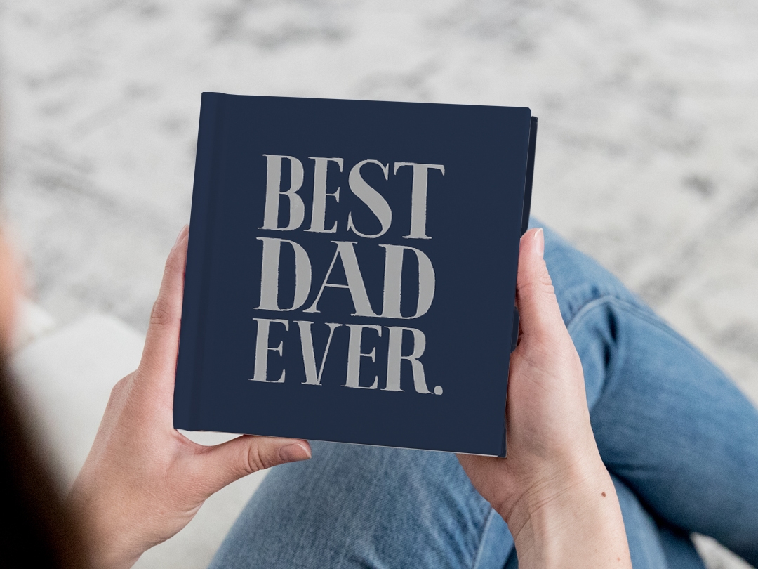 Best Dad Ever—Navy photo book