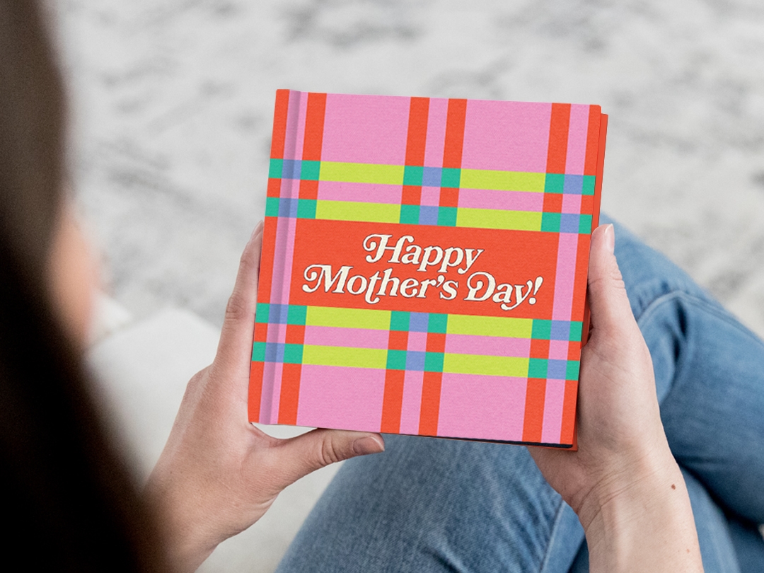 Mother's Day Plaid photo book