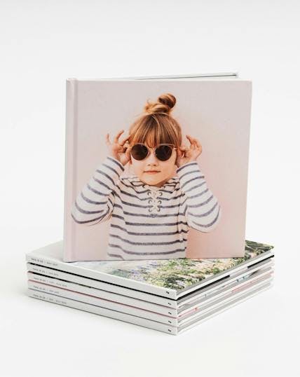 Instagram photo books with little girl on cover