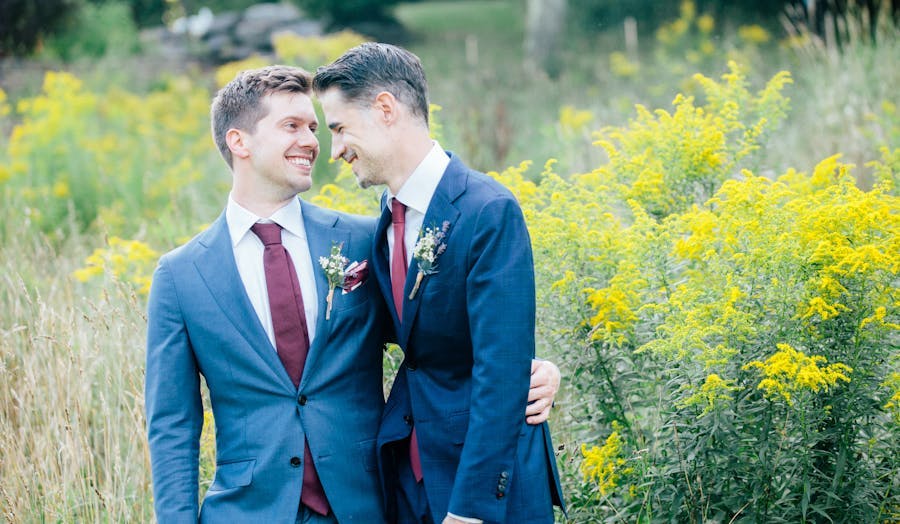 LGBT LGBTQ+ couple wedding